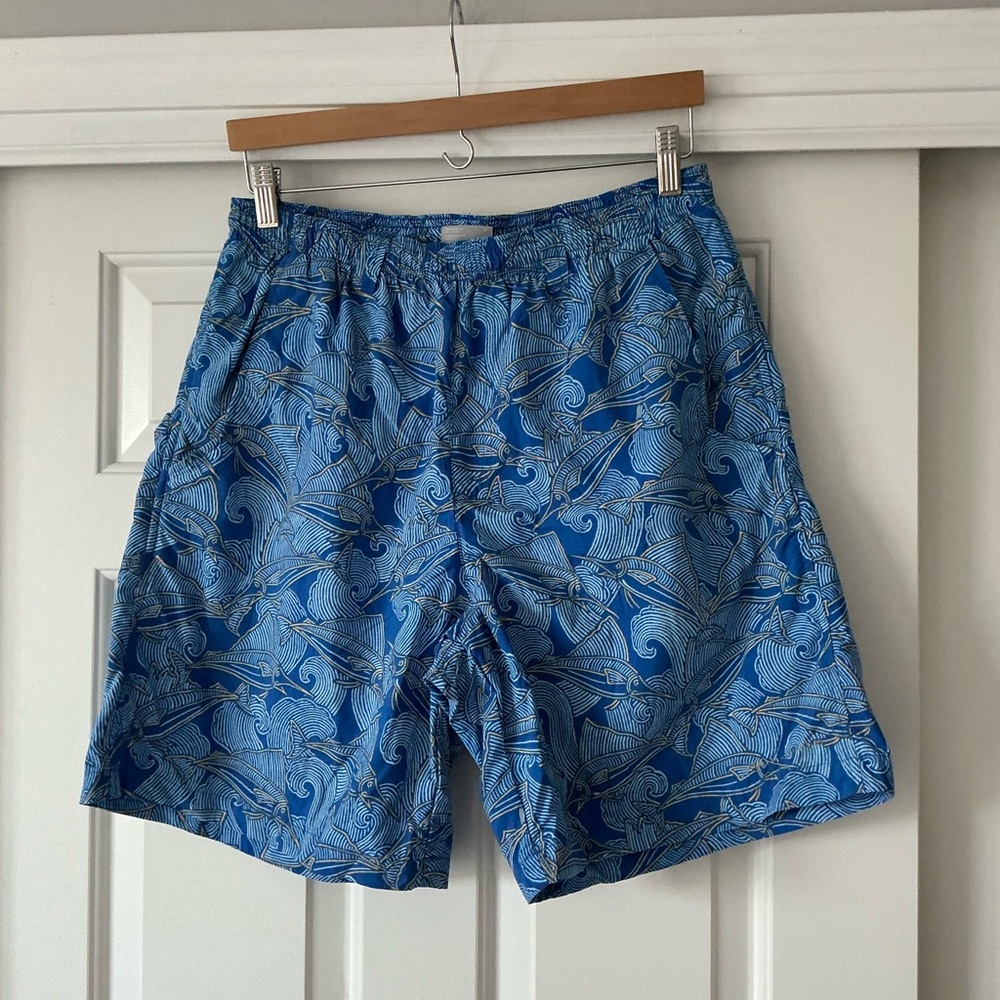 Columbia Men’s Blue PFG Rambler Printed Water Fish Swim Trunks M